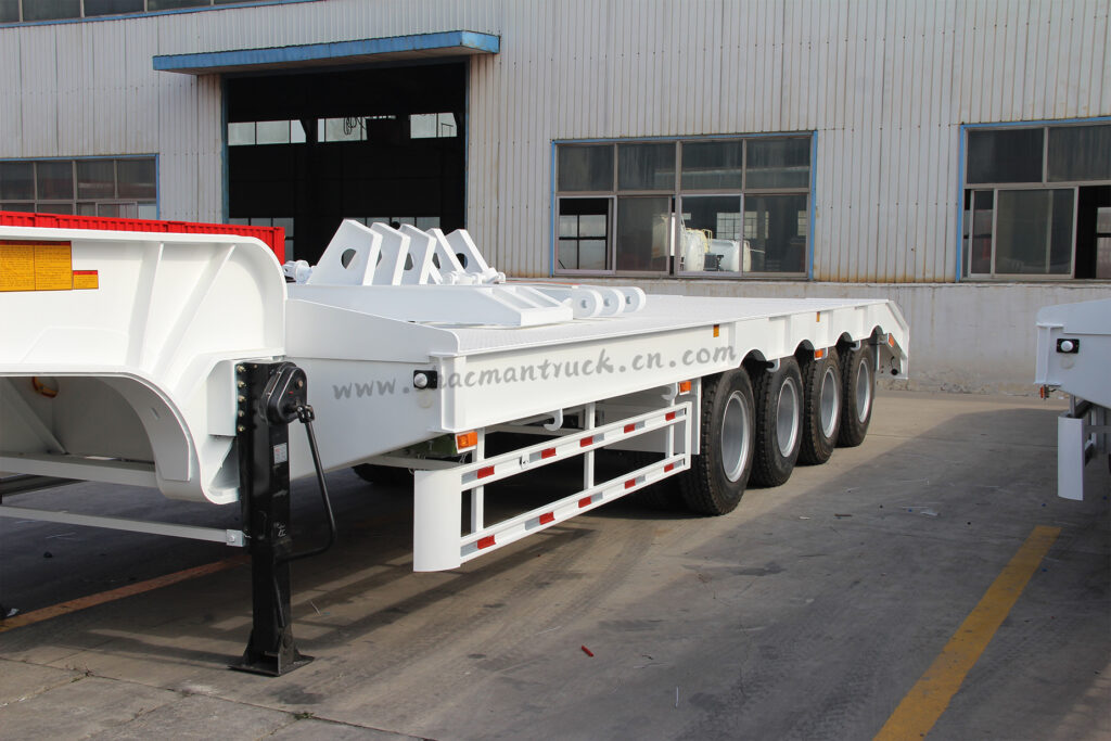 b4-axle low-bed semi-trailer, 4-axle lowboy trailers for sale, China